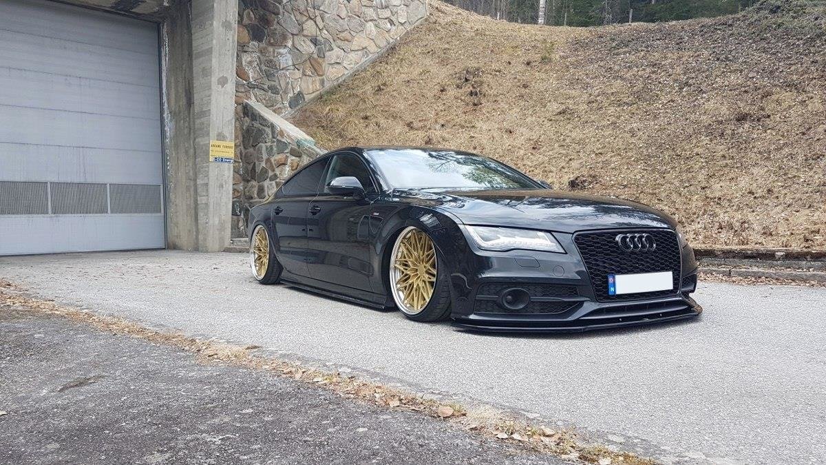 Front Ansatz V.2 für Audi S7 / A7 S-Line C7 schwarz Hochglanz