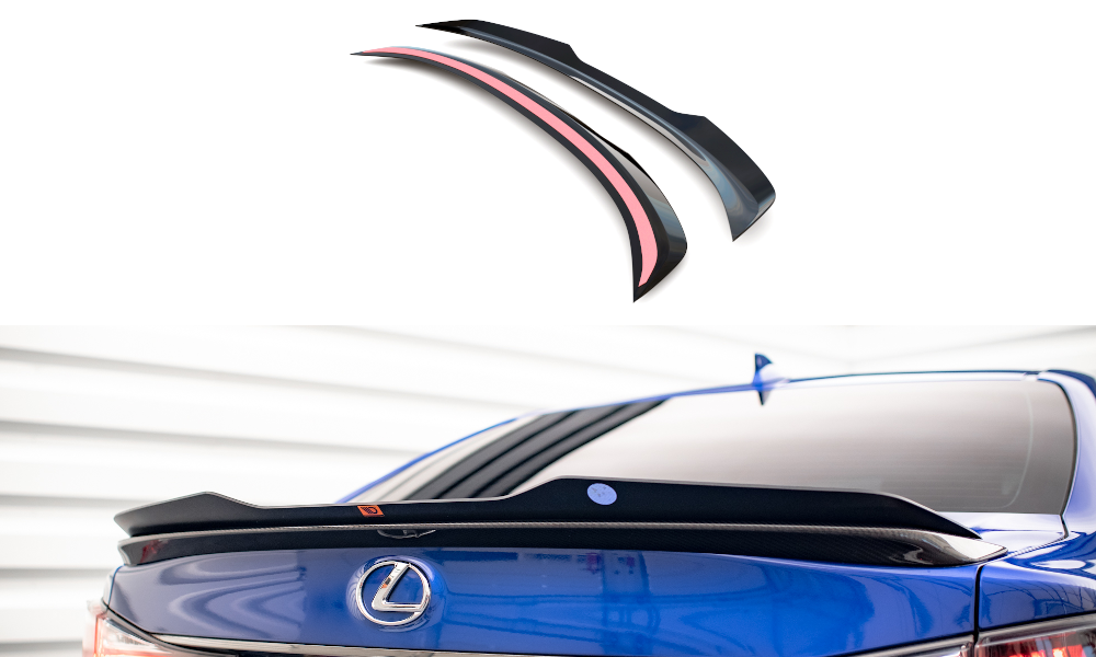 Heck Spoiler Aufsatz Abrisskante passend für Lexus GS F Mk4 FL Carbon Look