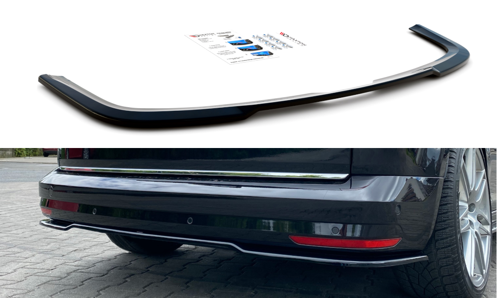 Street+ Mittlerer Diffusor Heck Ansatz passend für VW Caddy Mk. 4 schwarz Hochglanz