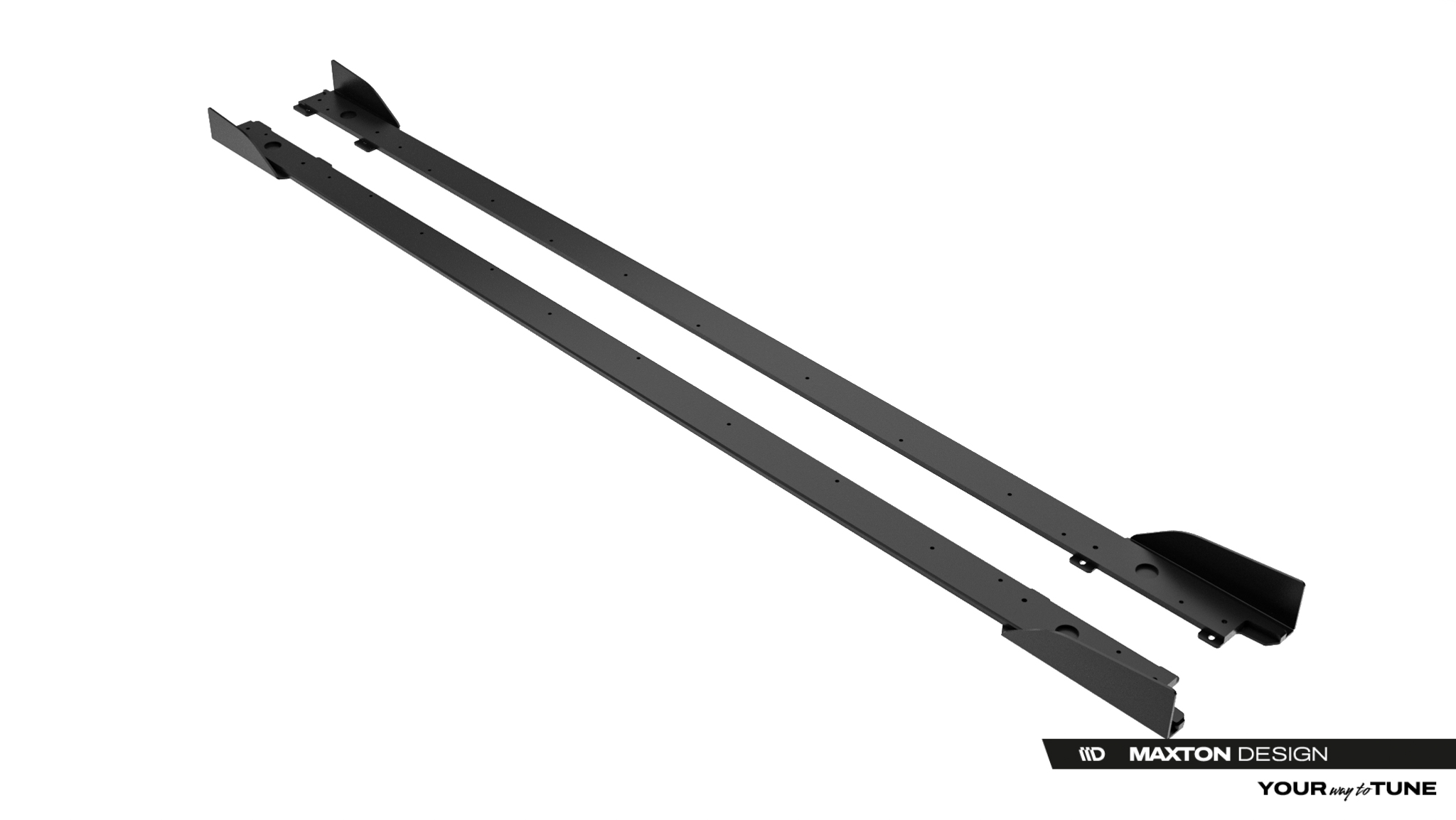 Seitenschweller Ansatz Paar + Flaps passend für Lexus IS 500 Mk3 Facelift 2 XE30 schwarz Hochglanz