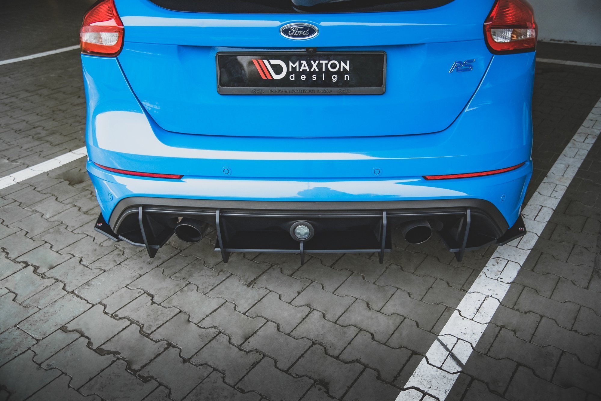 Street Pro Heckschürze Heck Ansatz Diffusor V.1 passend für Ford Focus RS Mk3