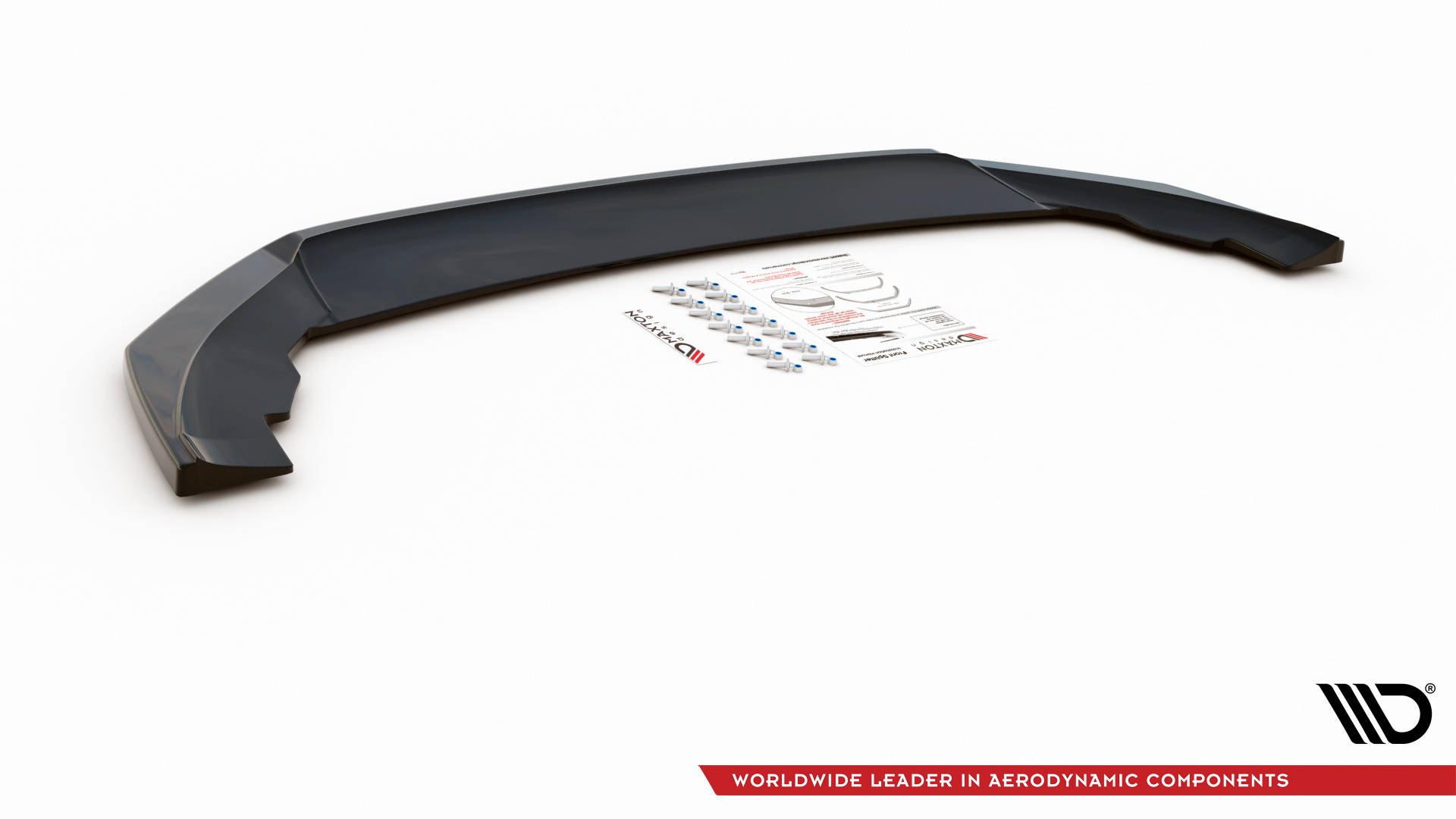 Street+ Spoilerlippe Front Ansatz V.3 passend für Seat Leon FR Mk4 schwarz Hochglanz