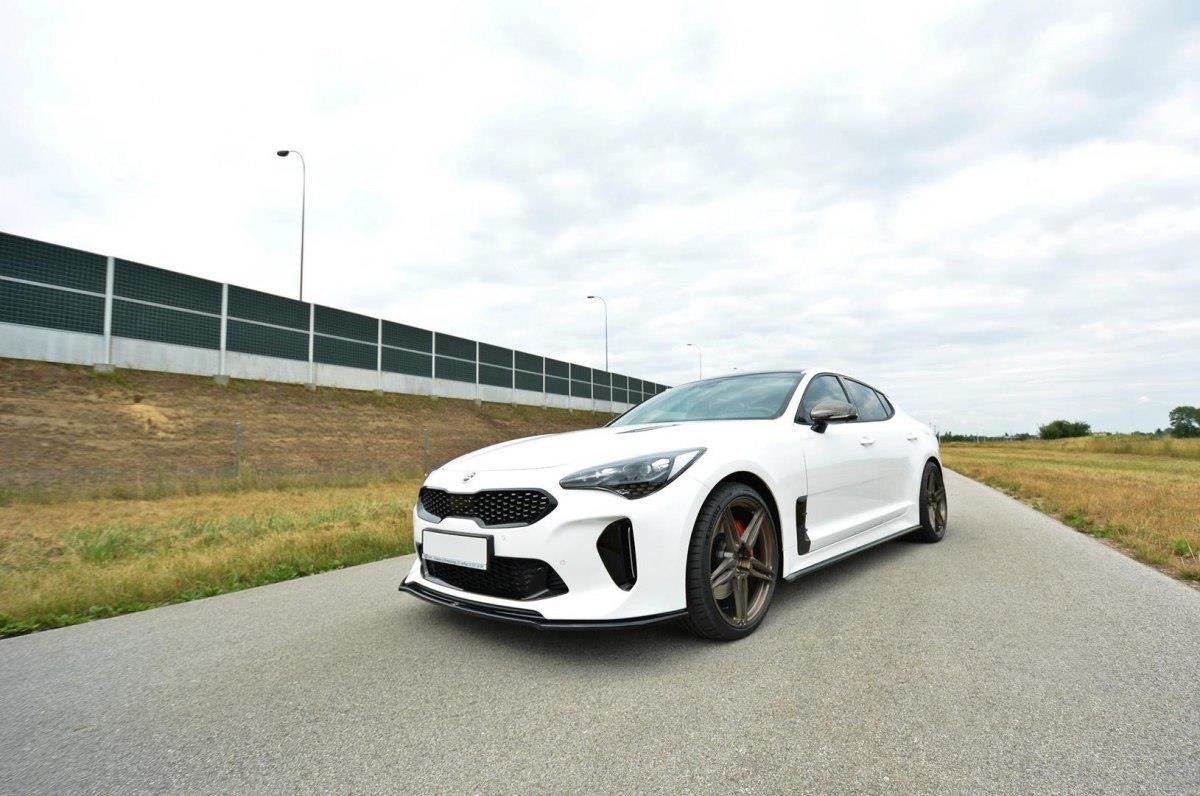 Front Ansatz V.2 für Kia Stinger GT / GT-Line / Standard Mk1 schwarz Hochglanz