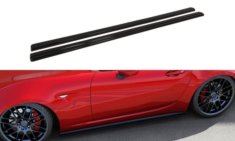 Street+ Seitenschweller Leisten passend für Mazda MX-5 ND Mk4 schwarz Hochglanz