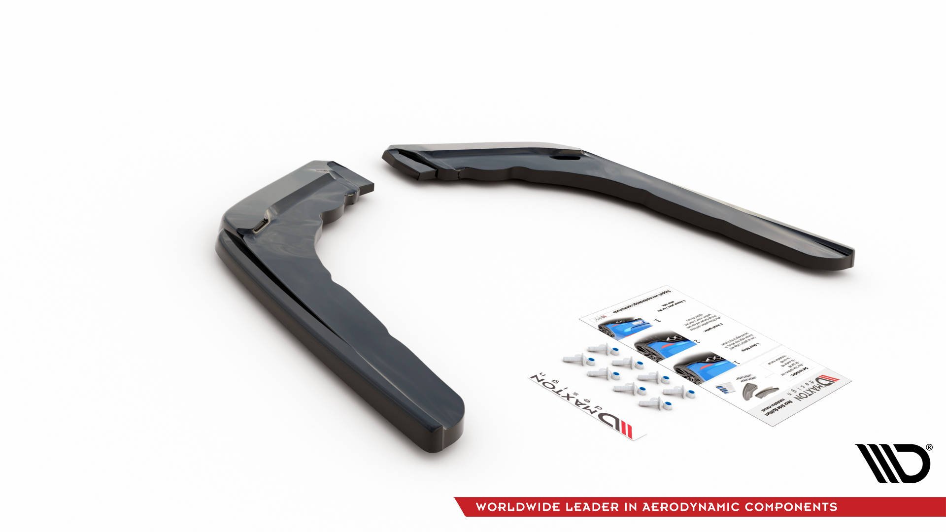 Street+ Heck Ansatz Flaps V.3 passend für BMW M4 F82 schwarz Hochglanz