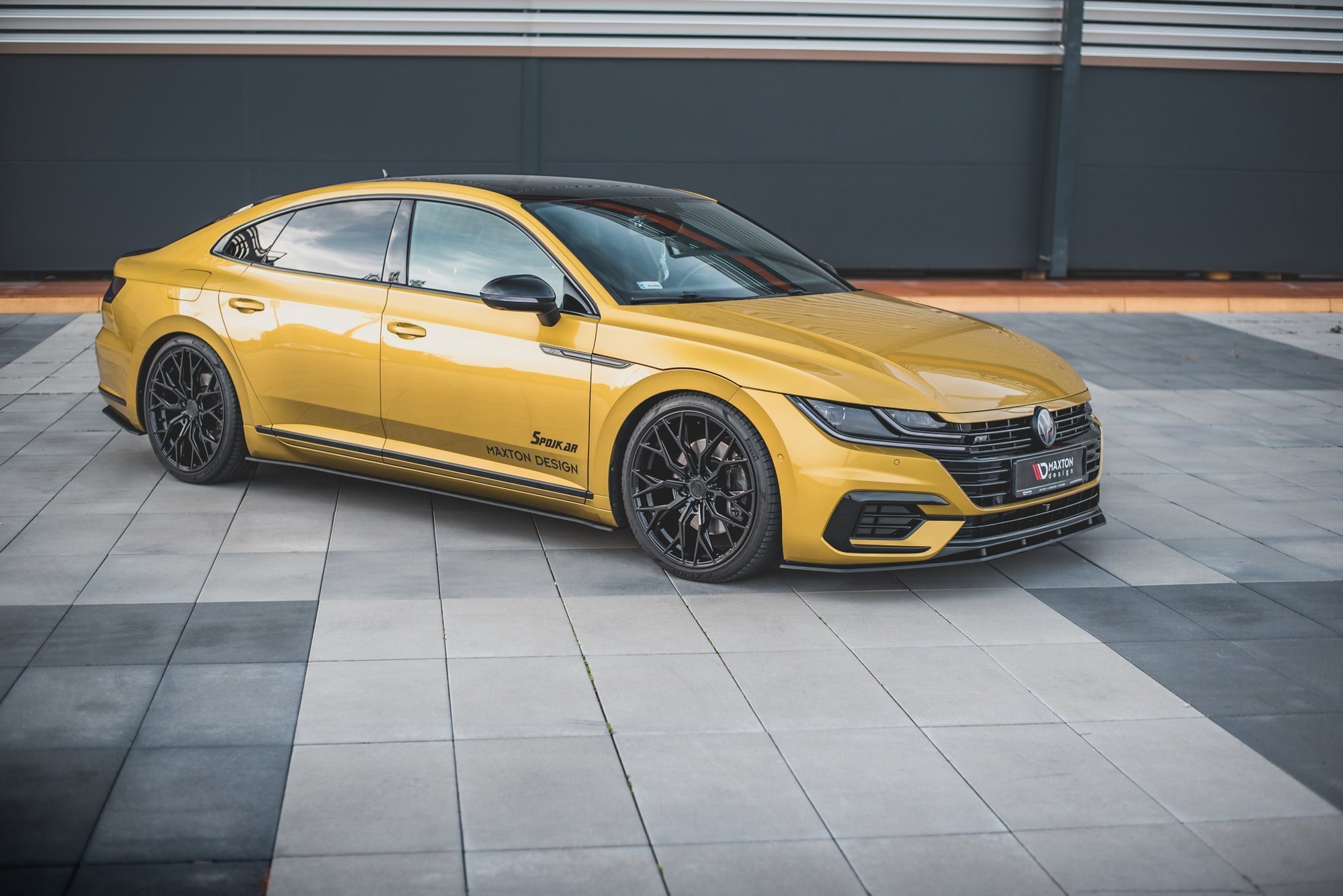Street Pro Spoilerlippe Front Ansatz passend für VW Arteon R-Line rot