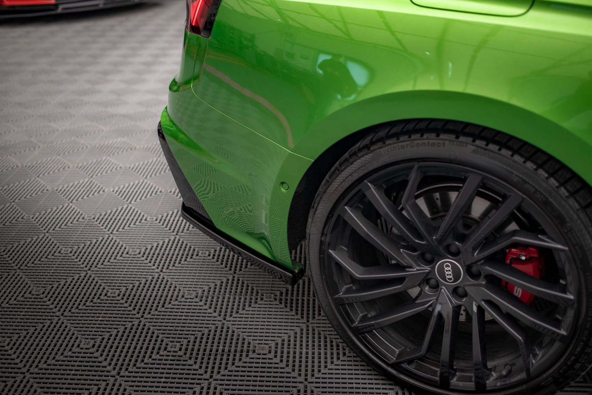 Street+ Heck Ansatz Flaps passend für Audi RS5 F5 FL schwarz Hochglanz
