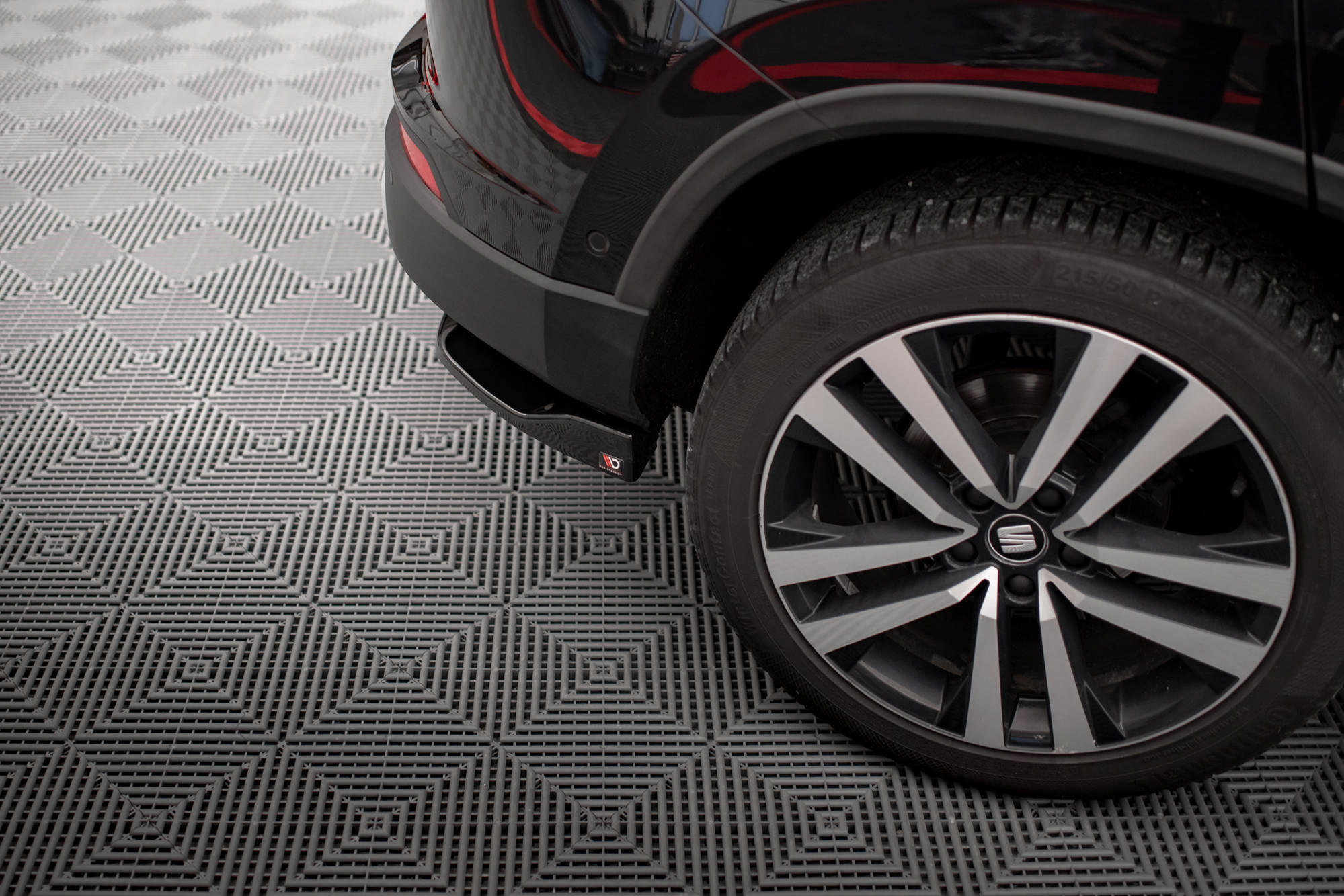 Street+ Heck Ansatz Flaps passend für Seat Ateca Mk1 schwarz Hochglanz