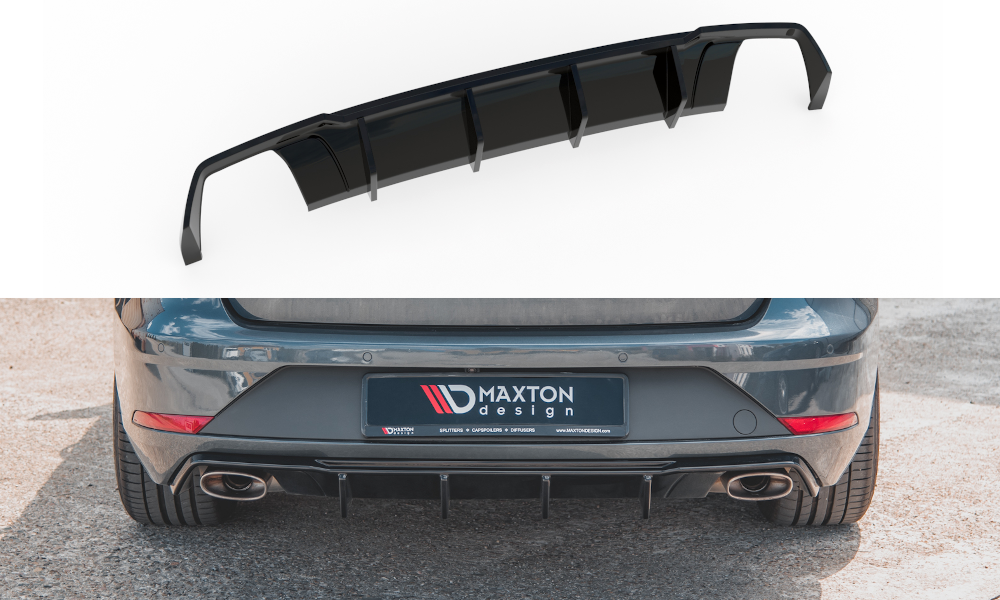 Diffusor Heck Ansatz V.2 für Seat Leon Cupra ST Mk3 FL