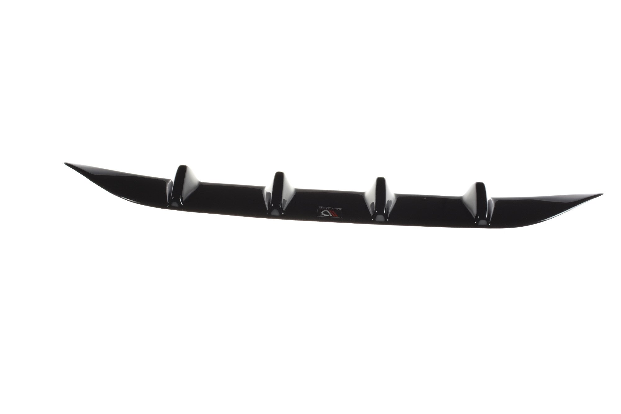 Diffusor Heck Ansatz für MERCEDES- BENZ C-KLASSE W205 COUPE AMG-LINE schwarz Hochglanz