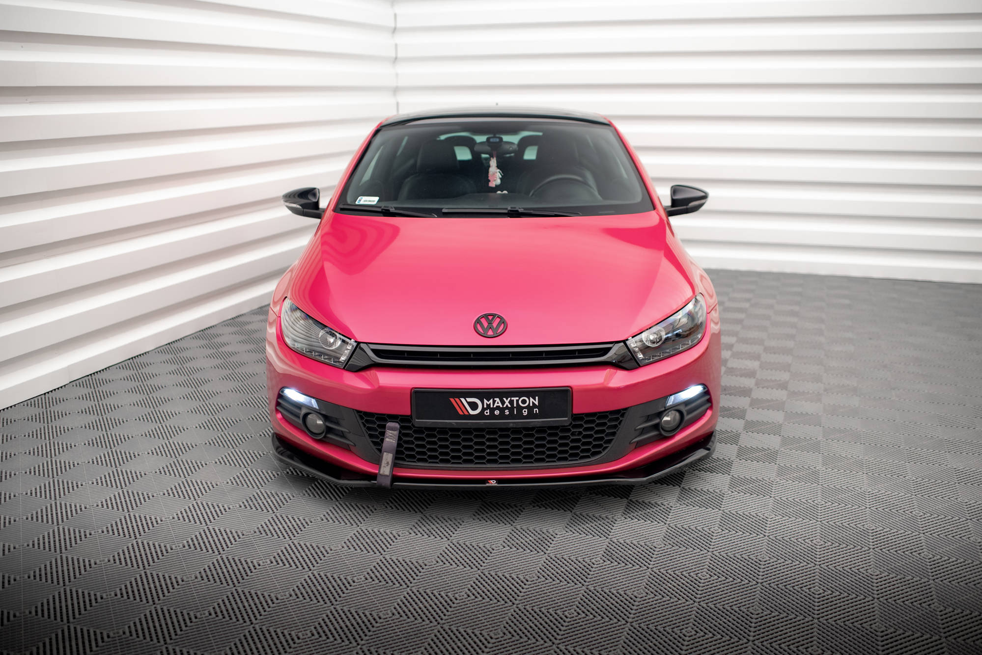 Street+ Spoilerlippe Front Ansatz V.2 passend für VW Scirocco Mk3 schwarz Hochglanz