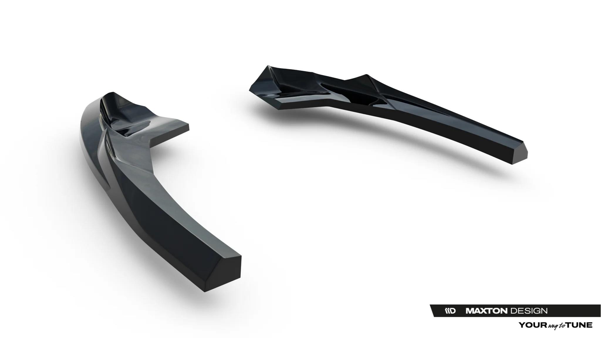 Diffusor Flaps V.1 passend für Audi RS3 Limousine 8Y Facelift schwarz Hochglanz