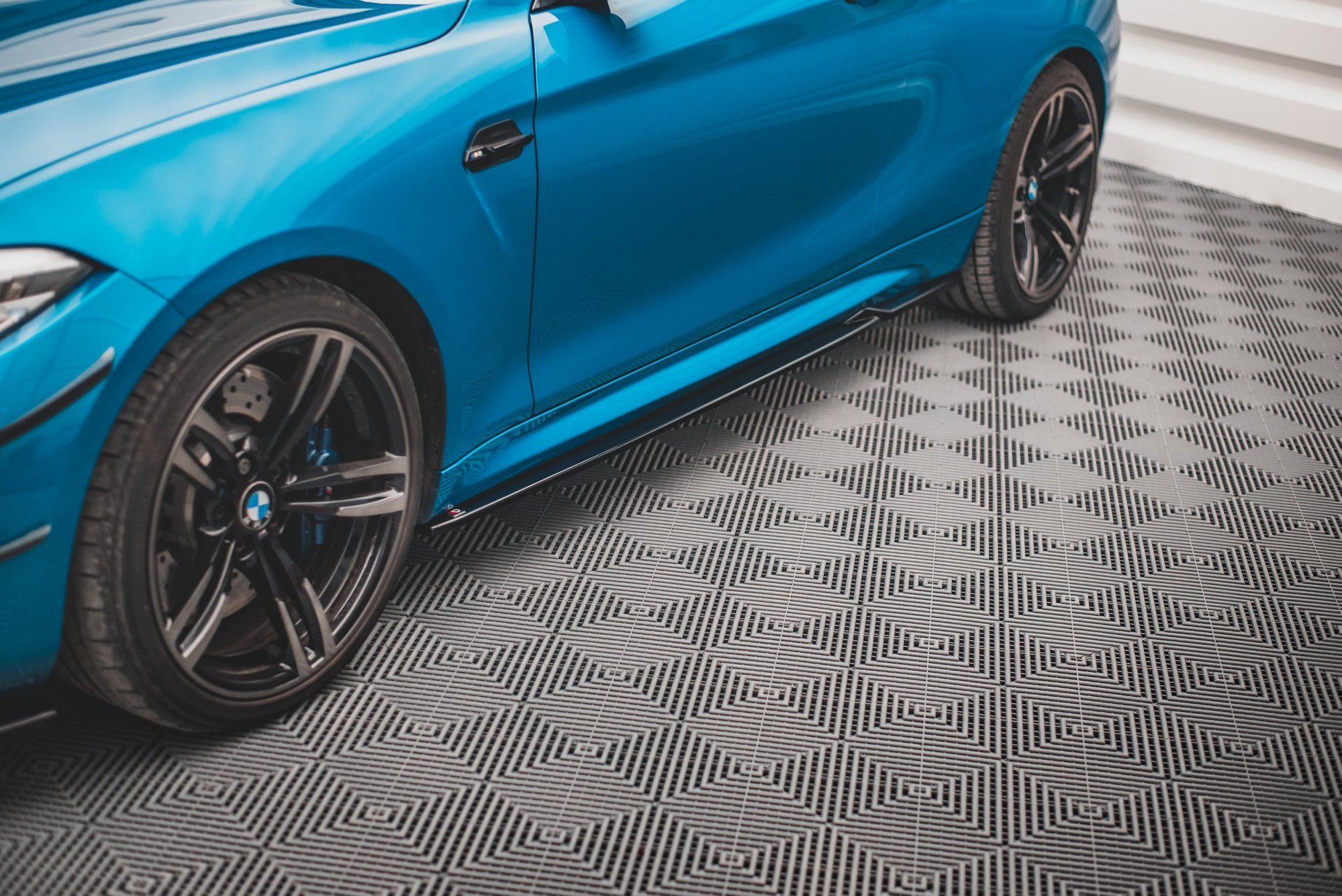 Street+ Seitenschweller Leisten V.2 passend für BMW M2 F87 Carbon Look