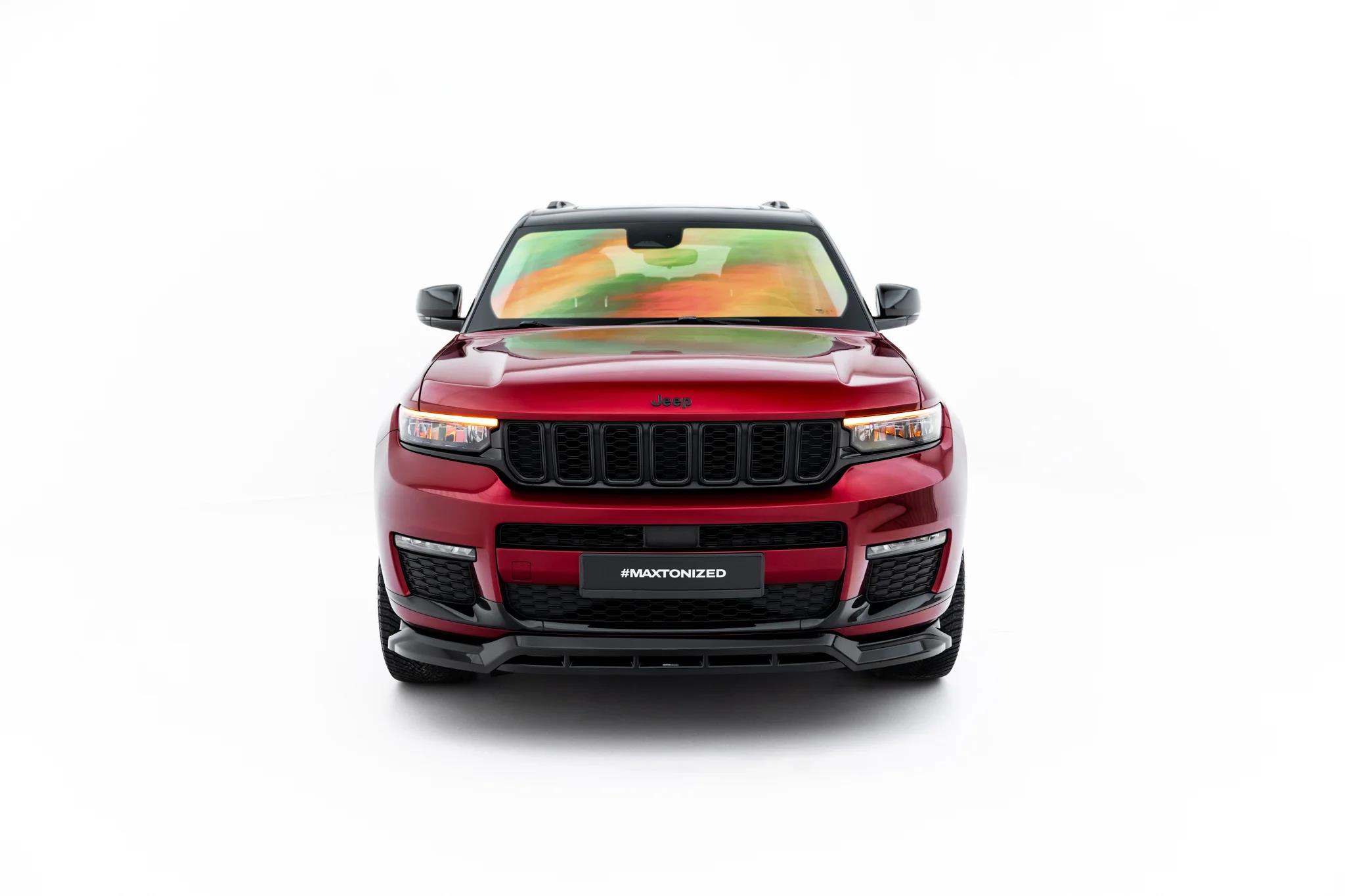 Frontlippe passend für Jeep Grand Cherokee L Mk5 schwarz Hochglanz