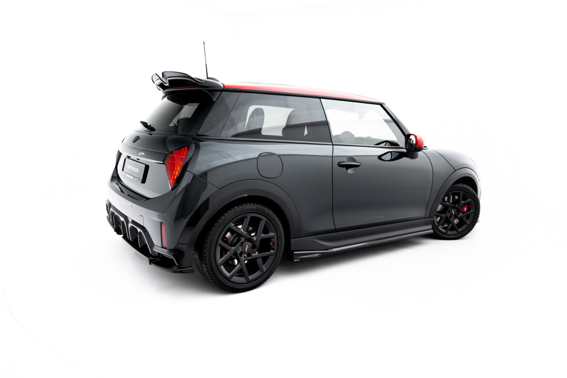 Seitenschweller Ansatz (Paar) passend für Mini Cooper John Cooper Works F65 schwarz Hochglanz