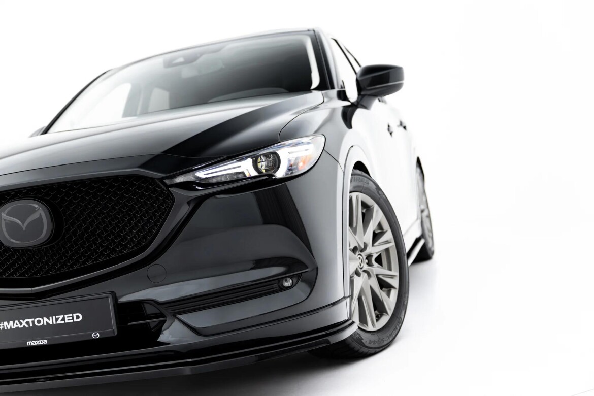 Frontlippe passend für Mazda CX-5 Mk2 schwarz Hochglanz