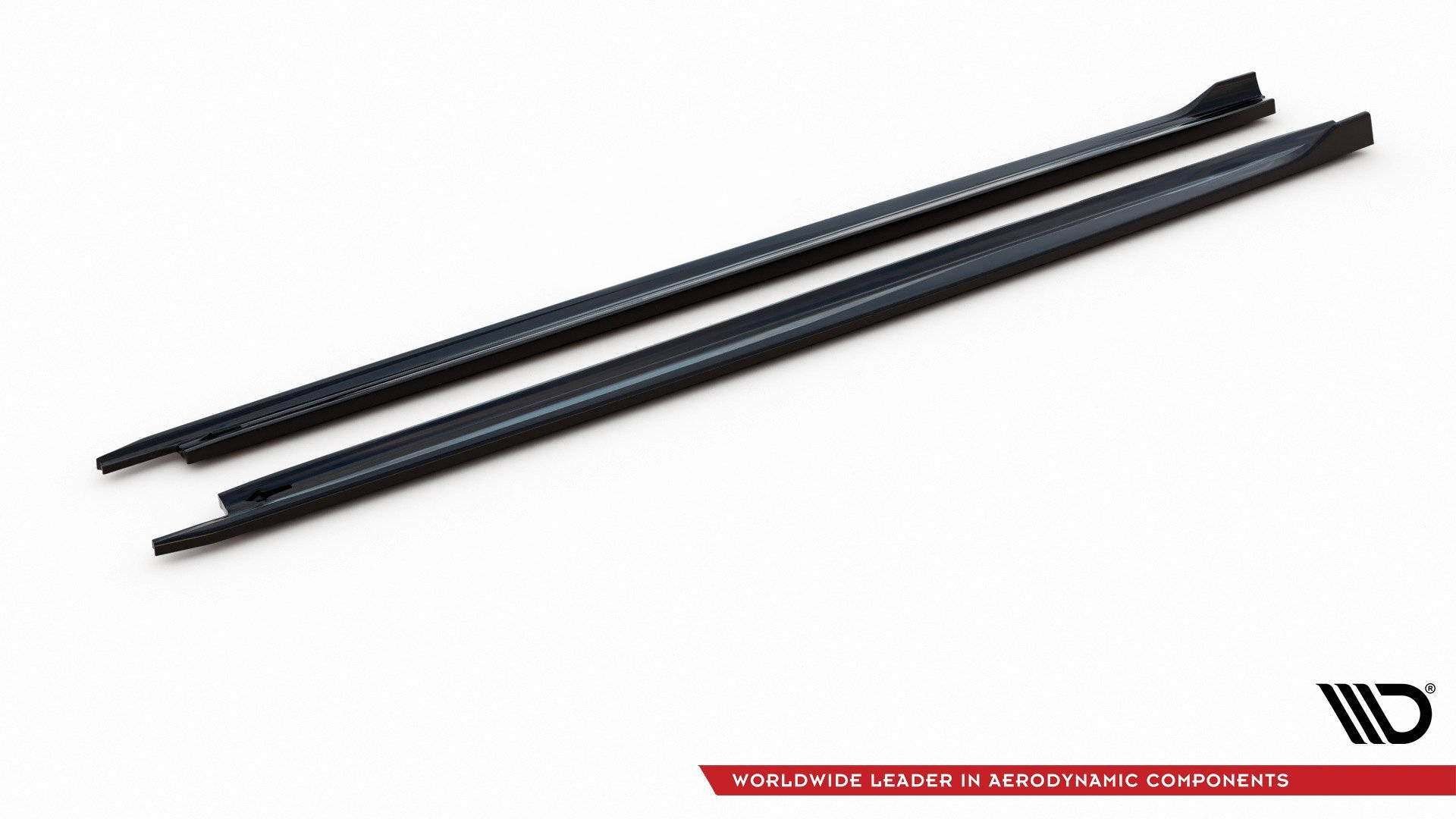 Seitenschweller Ansatz für V.1 für Skoda Octavia Mk4 schwarz Hochglanz