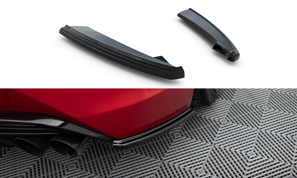 Street+ Heck Ansatz Flaps passend für Lexus LC 500 schwarz Hochglanz