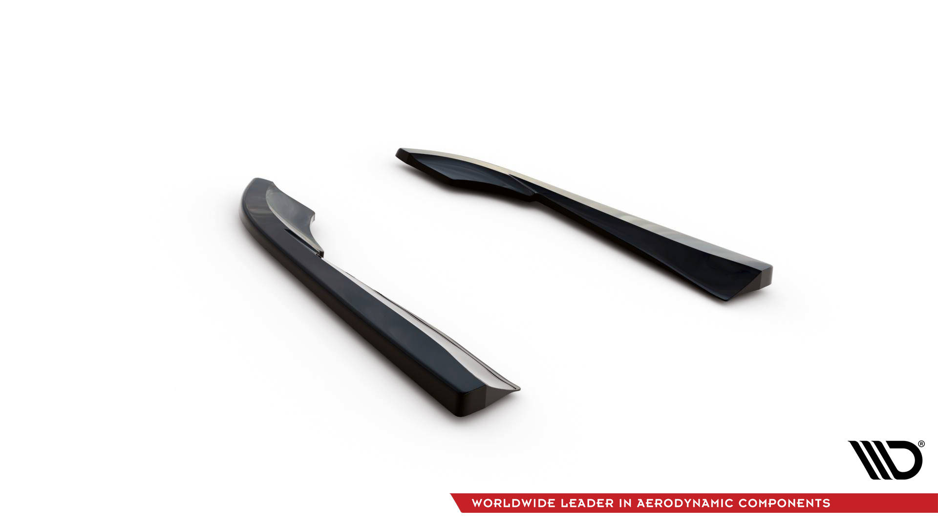 Street+ Heck Ansatz Flaps passend für Volvo V90 Mk2 schwarz Hochglanz