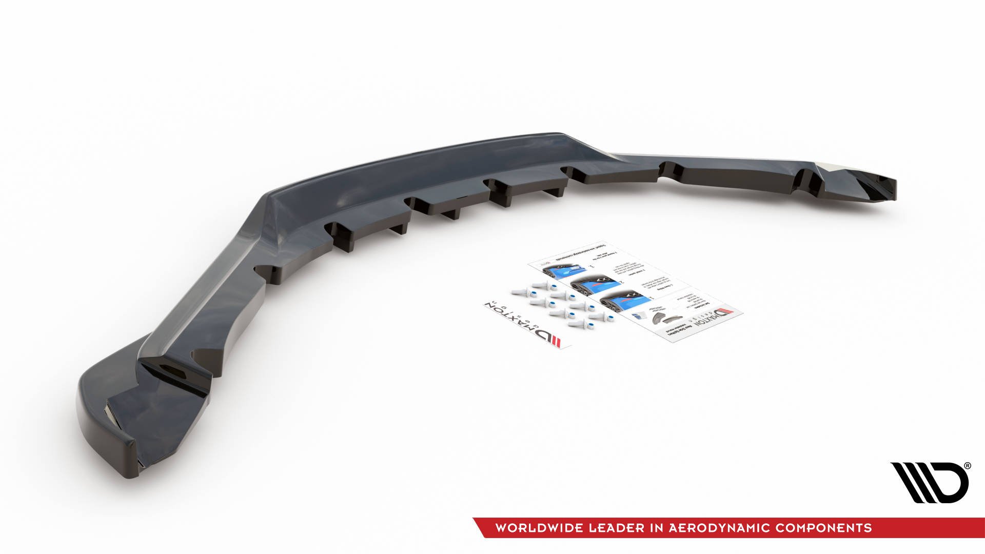 Mittlerer Cup Diffusor DTM Look Heck Ansatz für BMW i8 schwarz Hochglanz