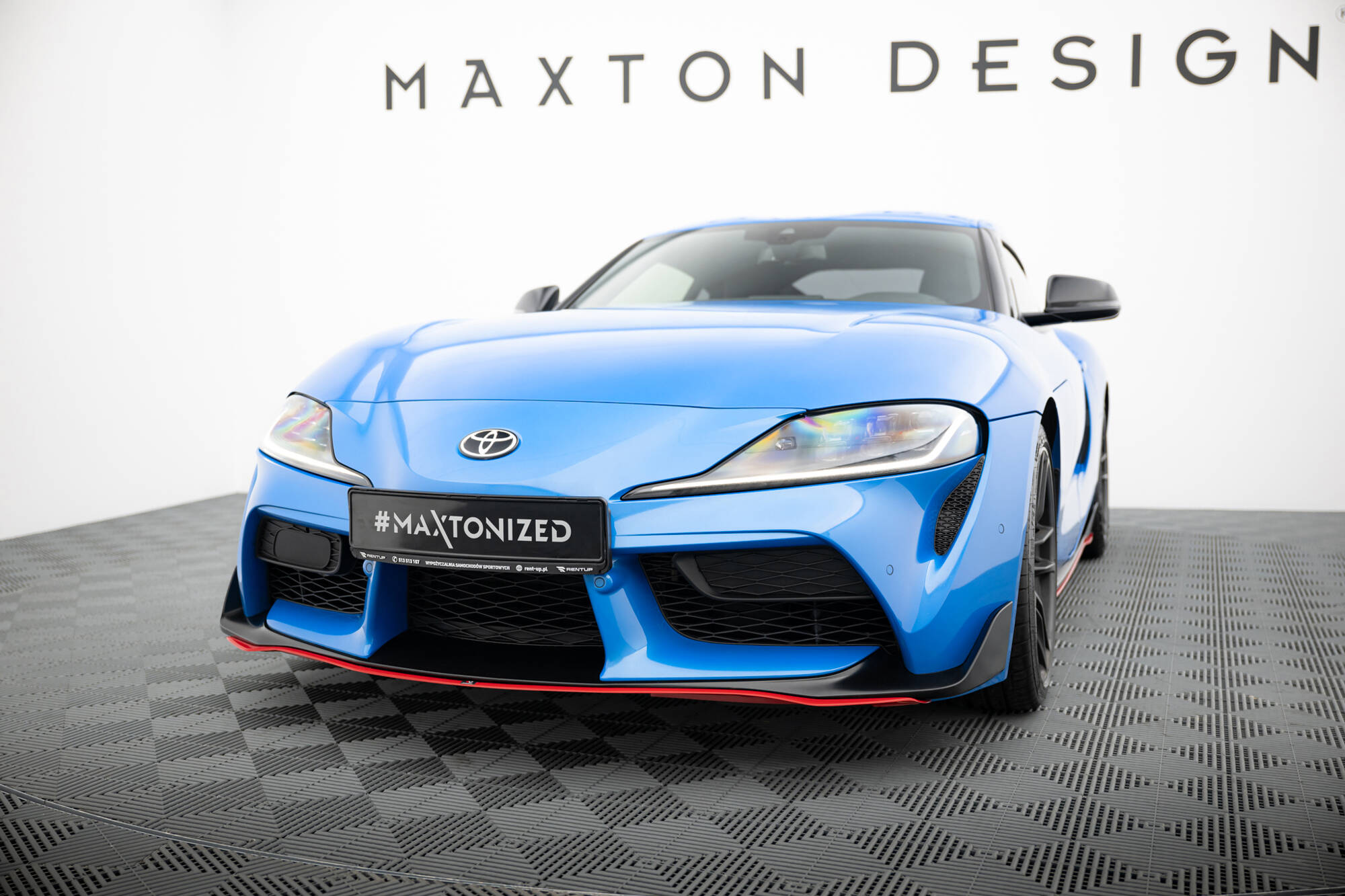 Front Ansatz V.3 für Toyota Supra Mk5 schwarz Hochglanz