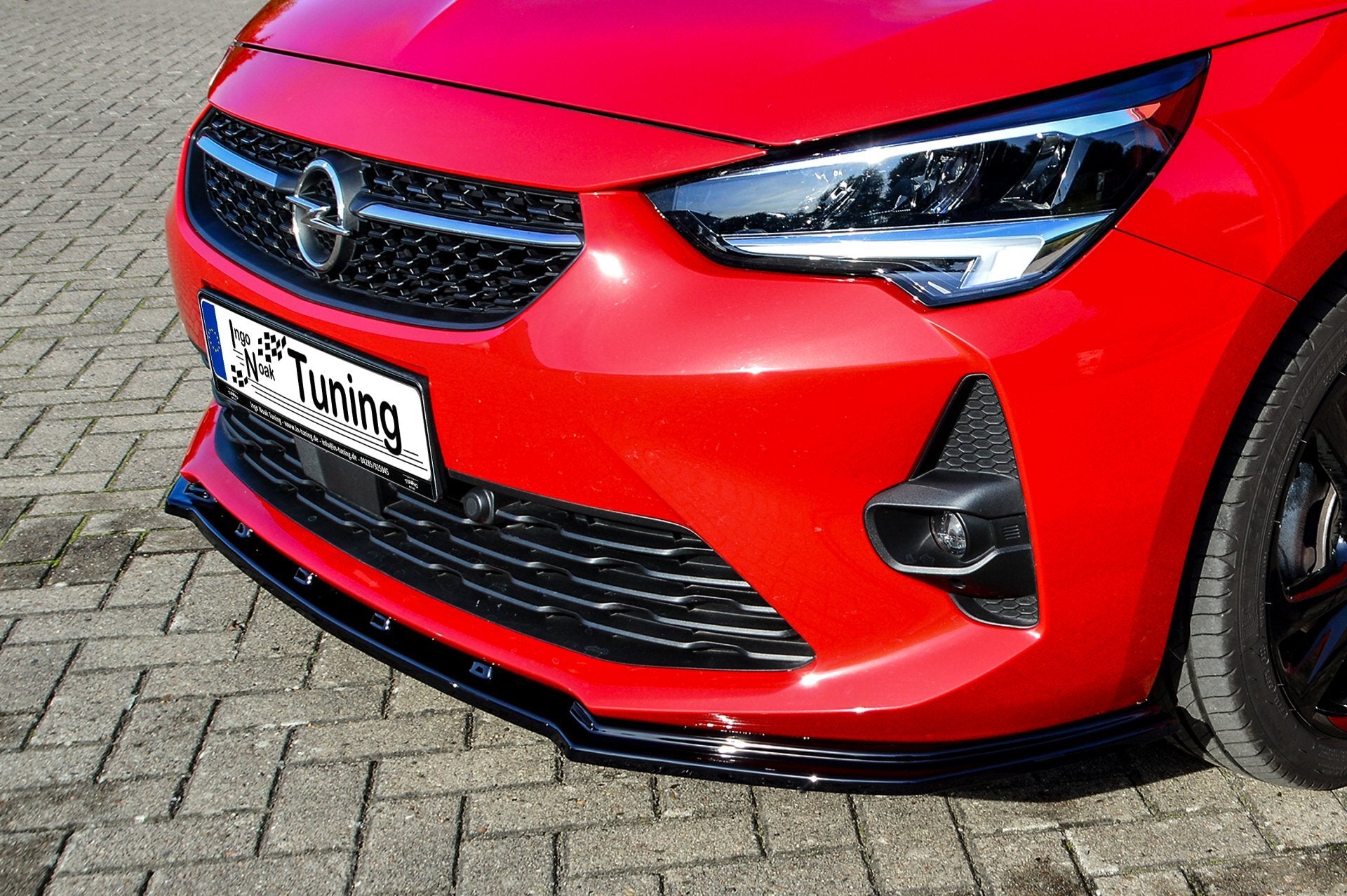 Cup Frontspoilerlippe für Opel Corsa F ab Bj.2019- Carbon Optik