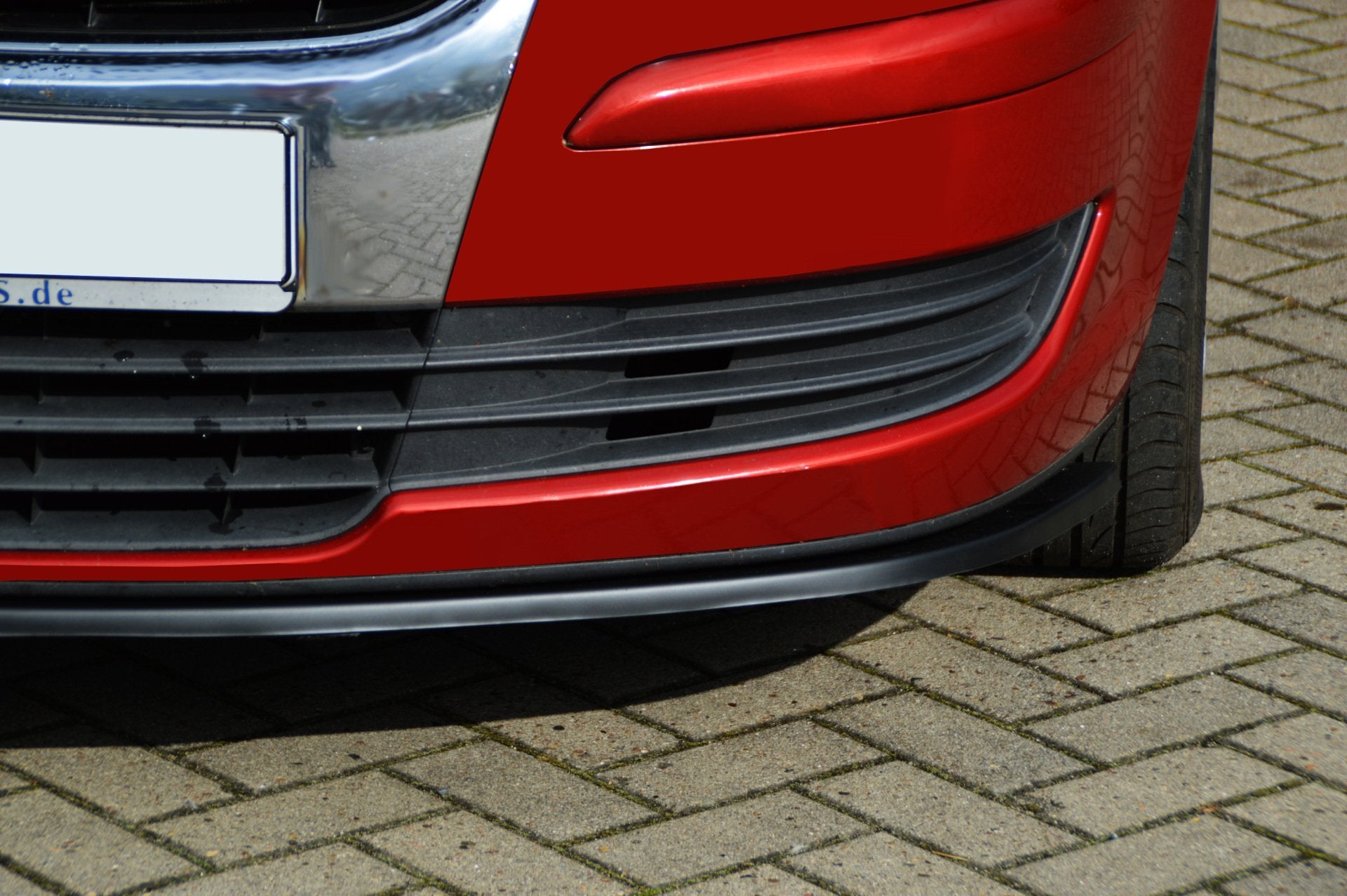 Cup Frontspoilerlippe für VW Touran Facelift 1T GP Schwarz Matt