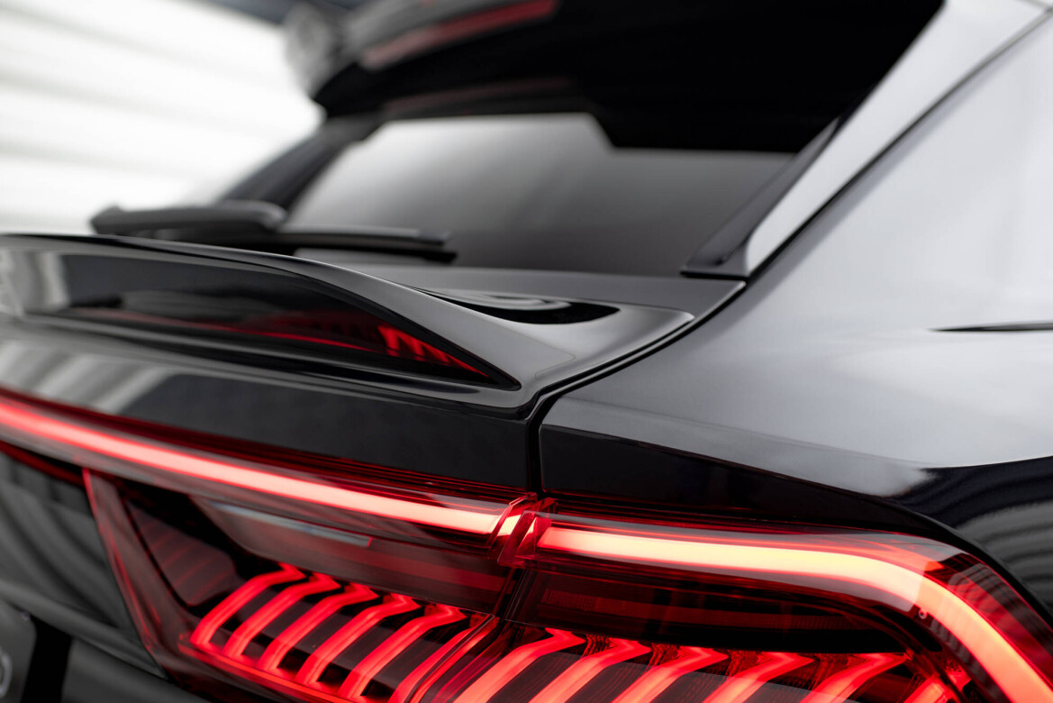 Heckspoiler unten 3D passend für Audi RSQ8 Mk1 FL schwarz Hochglanz