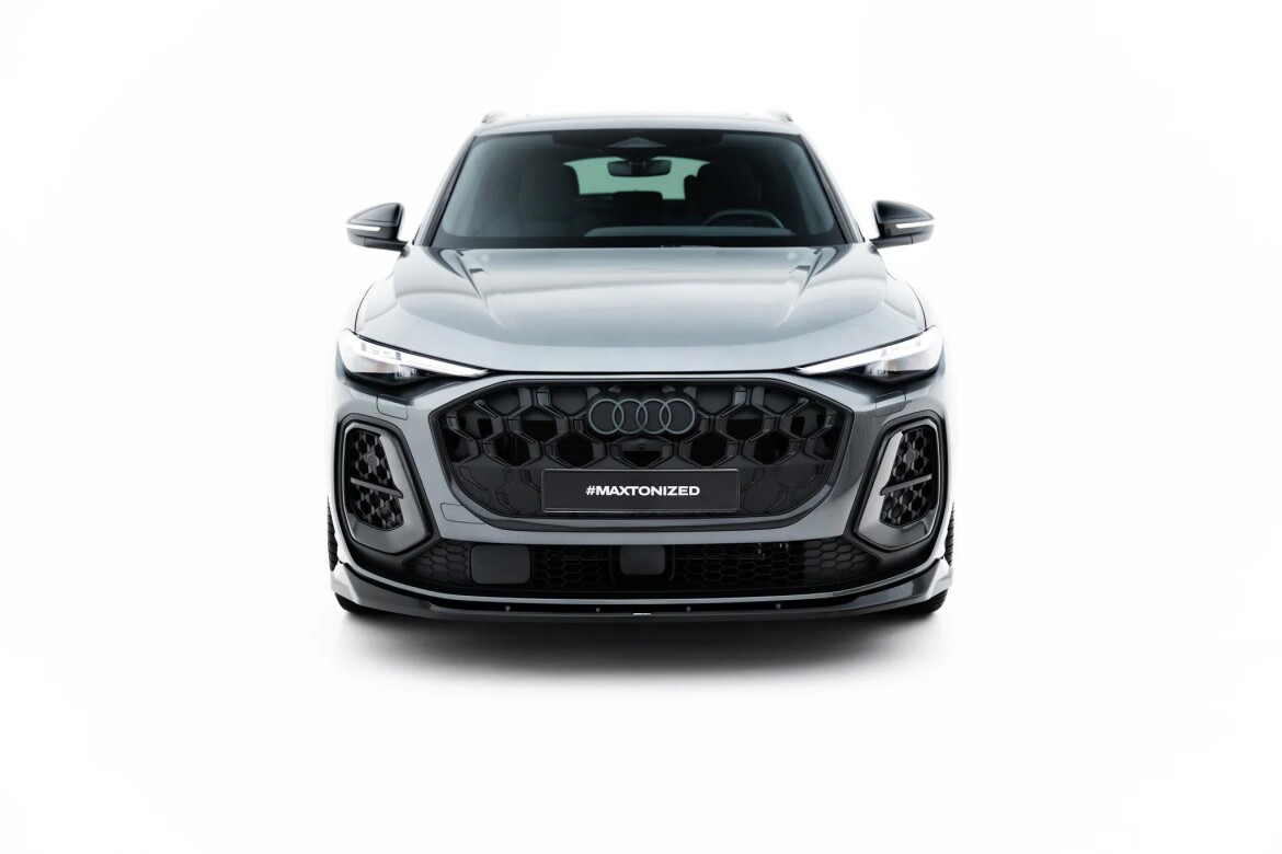 Frontlippe passend für Audi SQ5 / Q5 S-Line Sportback / SUV Mk3 schwarz Hochglanz