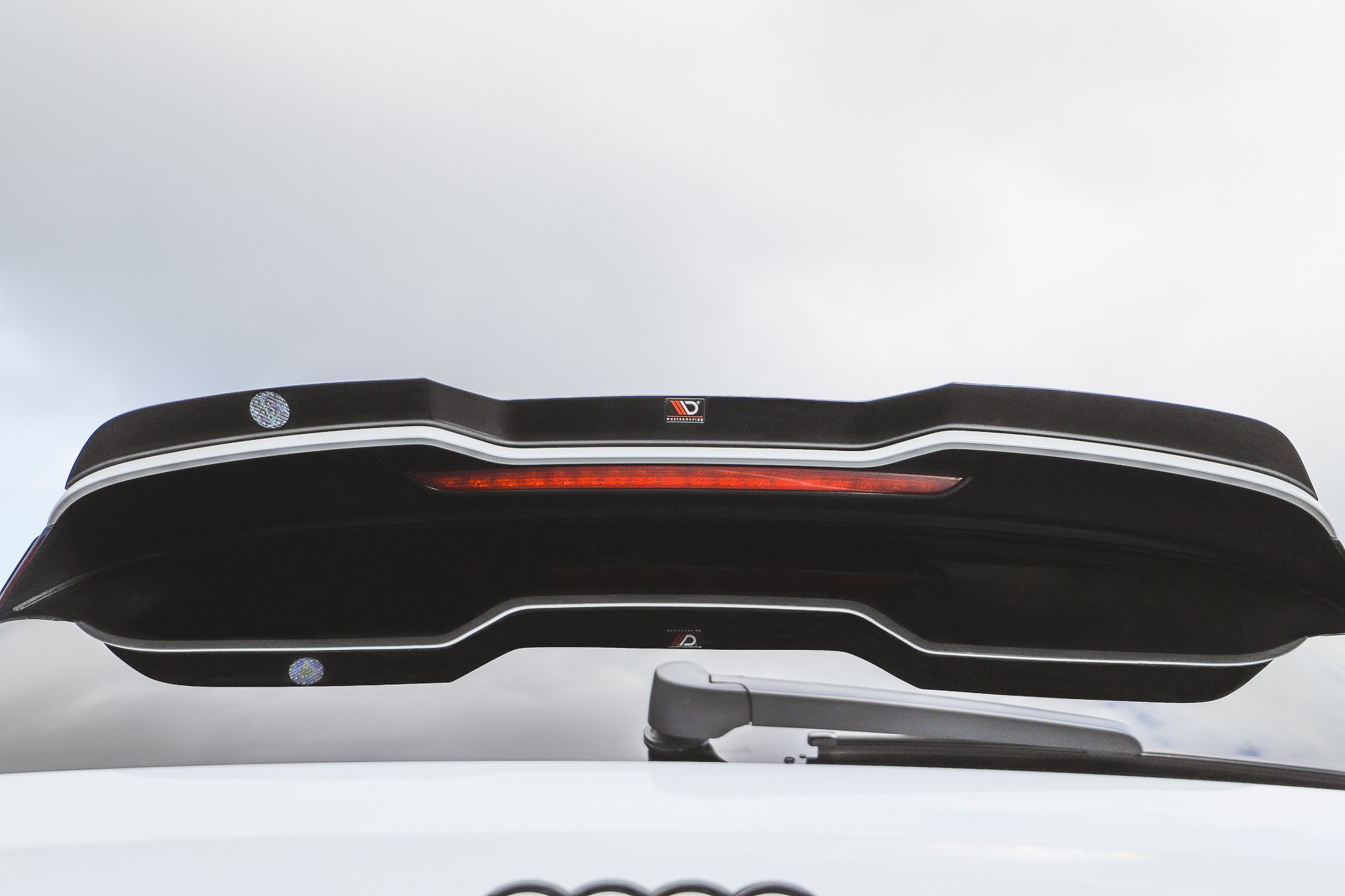Spoiler CAP V.3 für Audi RS3 Sportback 8V / 8V Facelift schwarz Hochglanz