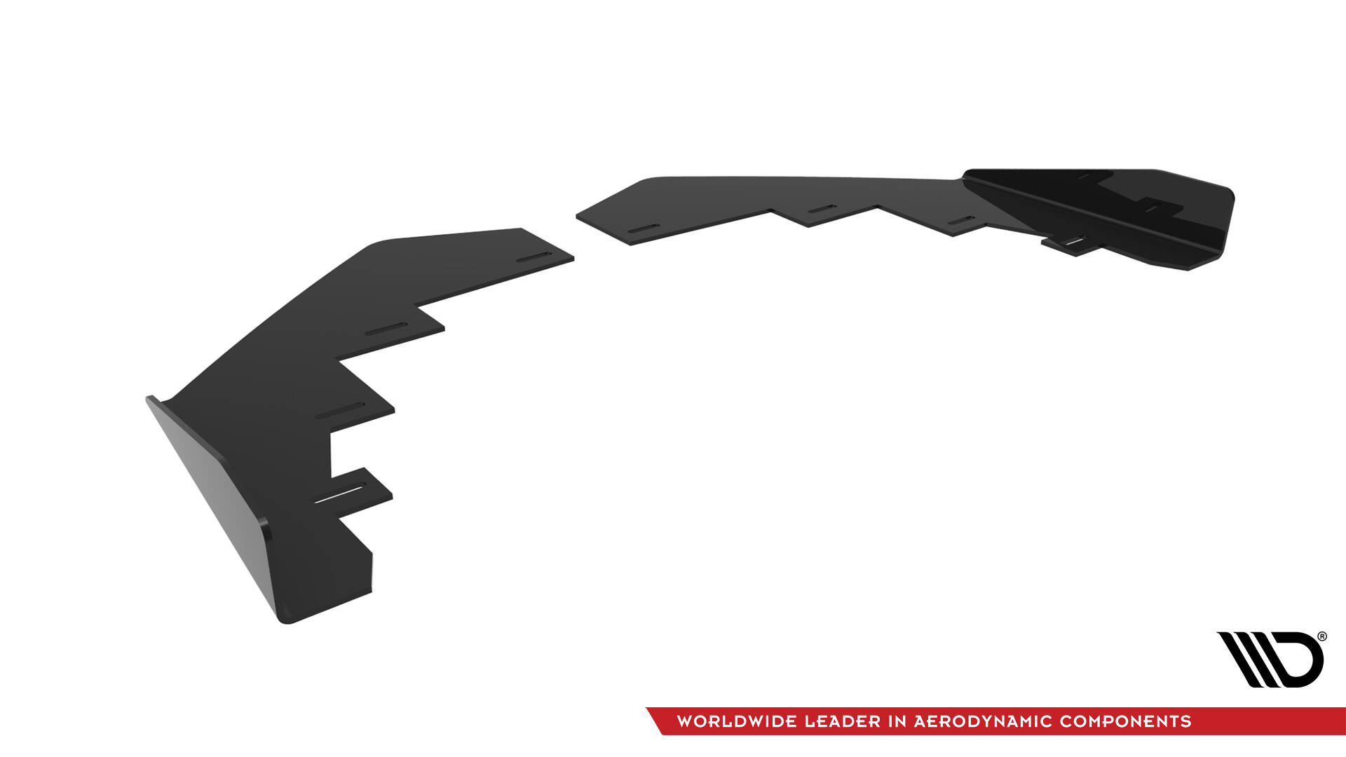 Front Stoßstange Flaps passend für BMW 2 Coupe M-Paket / M240i G42 schwarz Hochglanz