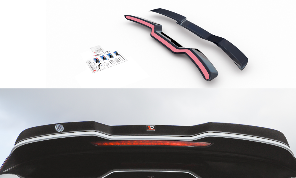 Spoiler CAP V.3 für Audi RS3 Sportback 8V / 8V Facelift schwarz Hochglanz