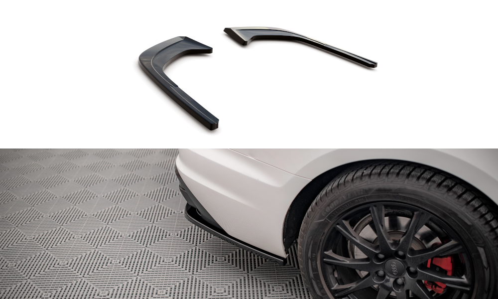 Street+ Heck Ansatz Flaps passend für Audi A4 B9 FL Carbon Look