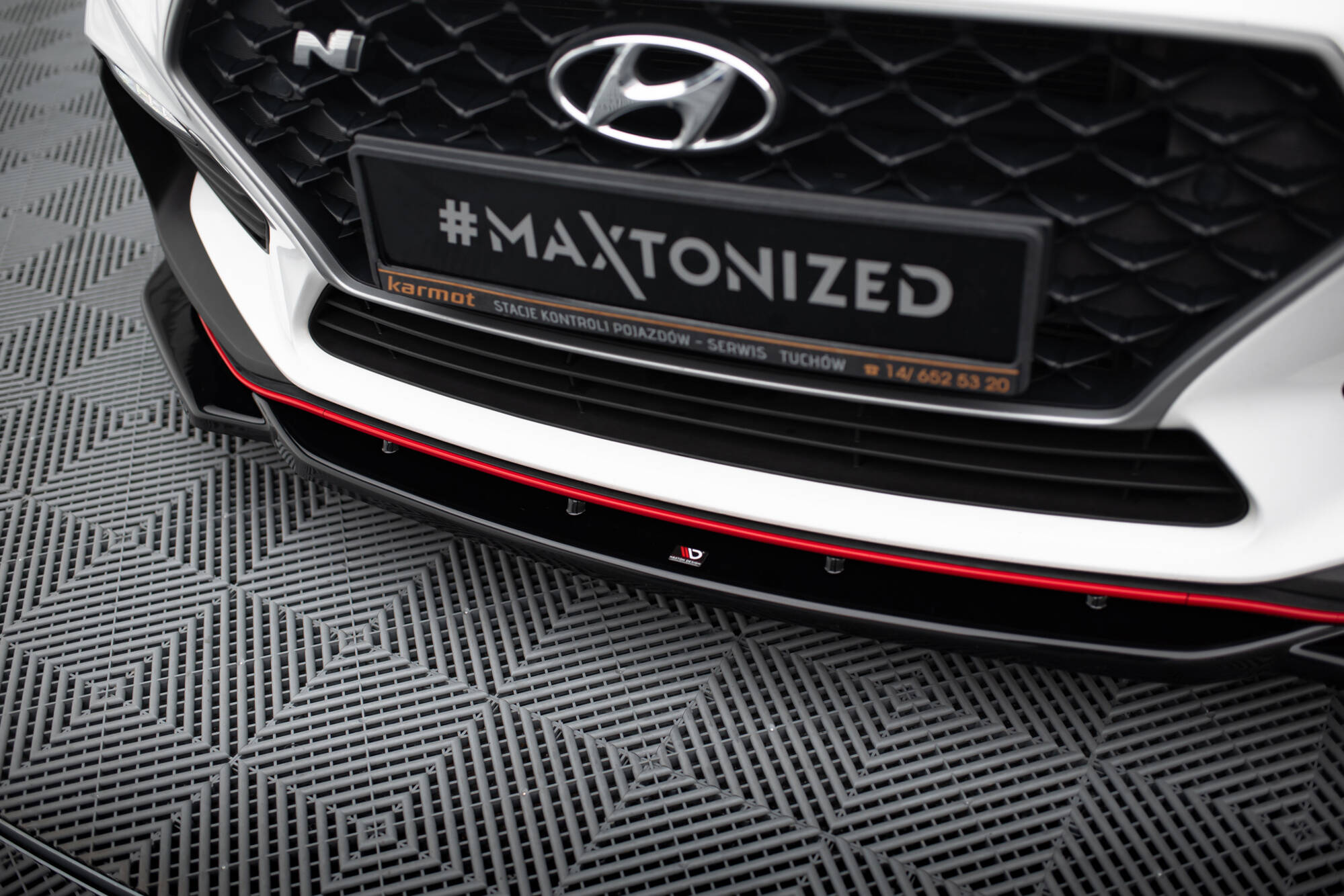 Front Ansatz V.4 für Hyundai I30 N Mk3 Hatchback/ Fastback schwarz Hochglanz