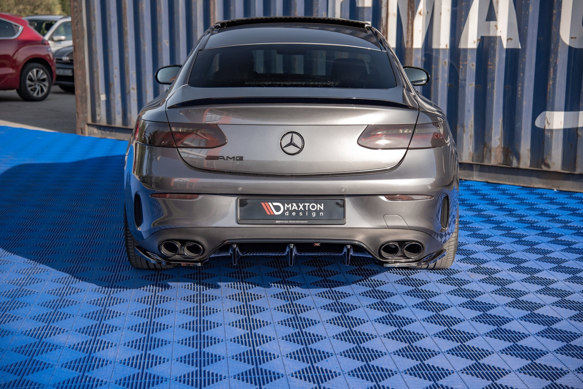 Street+ Heck Ansatz Diffusor passend für Mercedes-AMG E53 Coupe C238 / Cabriolet A238 schwarz Hochglanz
