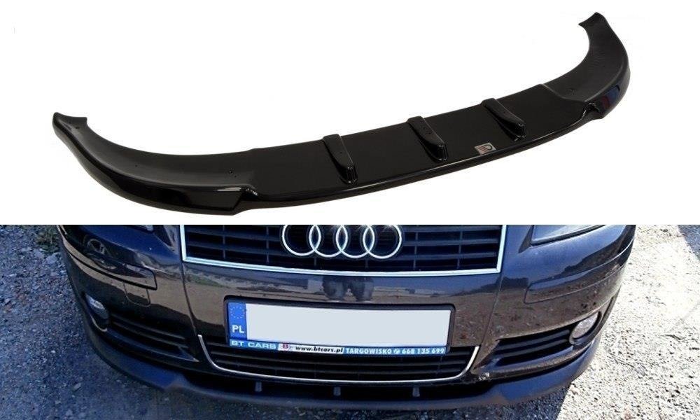 Street+ Spoilerlippe Front Ansatz passend für Audi A3 8P vor FL 2003-2005 schwarz Hochglanz