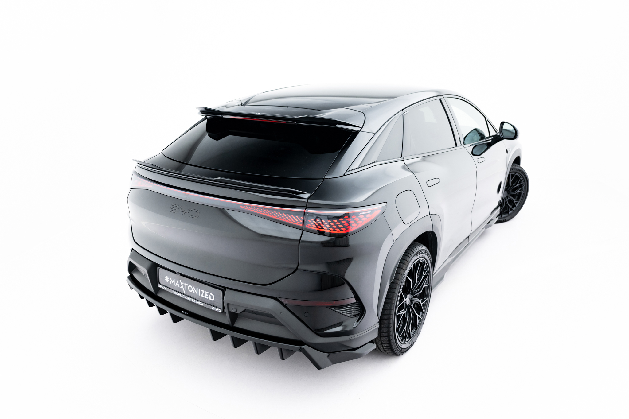 Heckspoiler Lippe oben passend für BYD Sealion 7 Mk1 schwarz Hochglanz