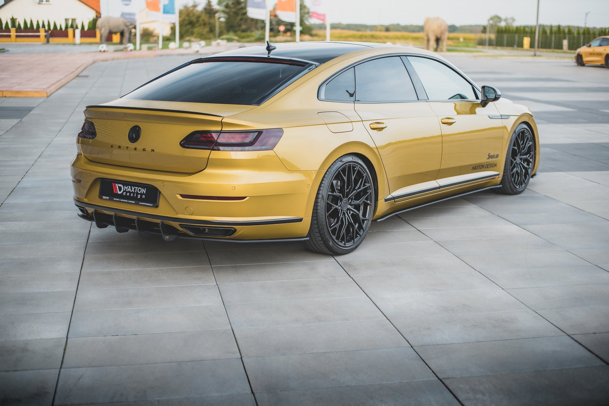 Street Pro Heck Ansatz Diffusor passend für VW Arteon R-Line Limousine / Shooting Brake Mk1