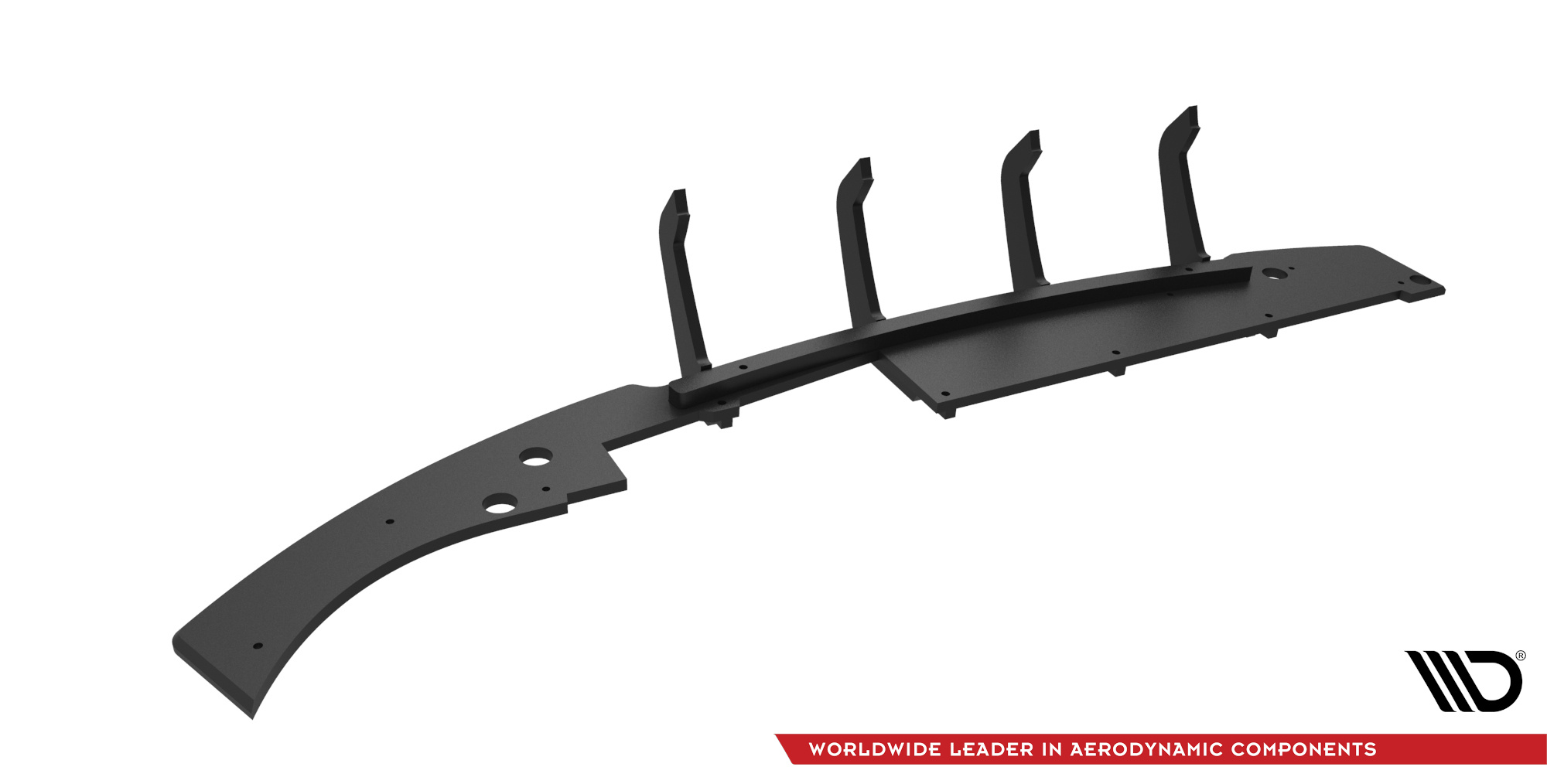 Street Pro Heckschürze Heck Ansatz Diffusor passend für BMW X3 M-Paket F25 schwarz-rot