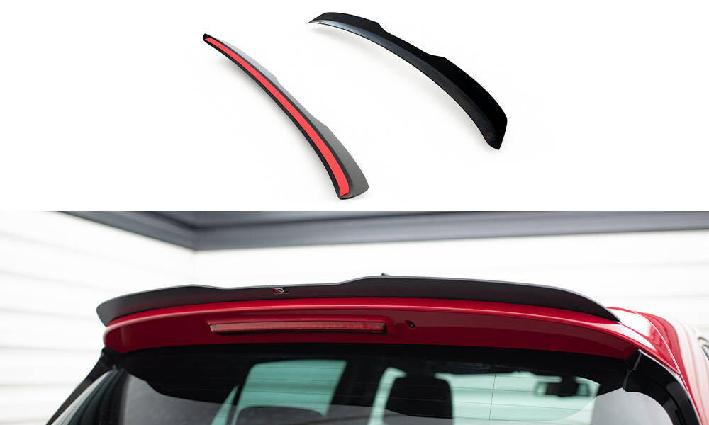 Heck Spoiler Aufsatz Abrisskante passend für VW Golf 6 GTI / R schwarz Hochglanz