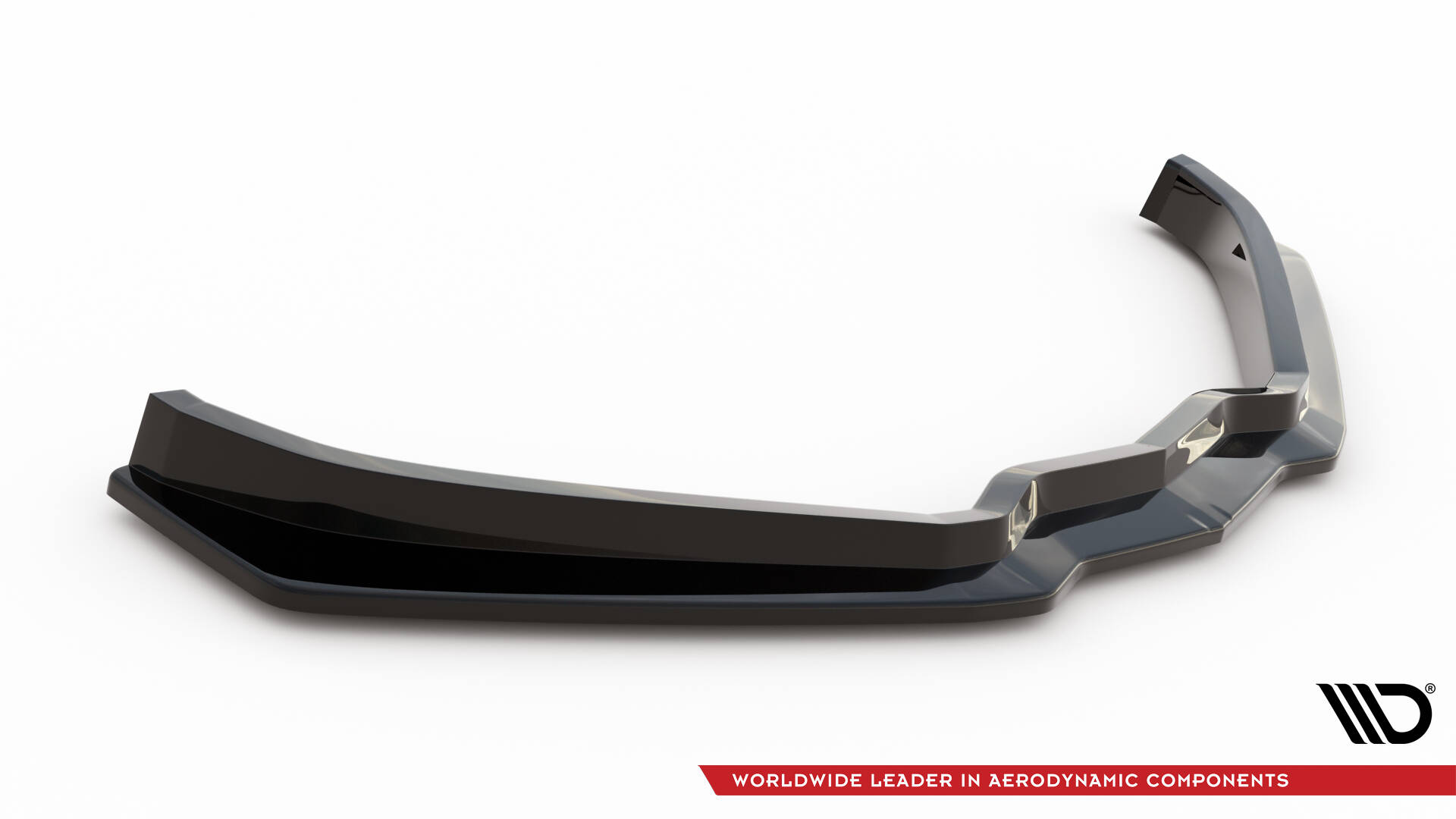 Front Ansatz V.1 für Chevrolet Corvette Stingray / Z06 C7 schwarz Hochglanz