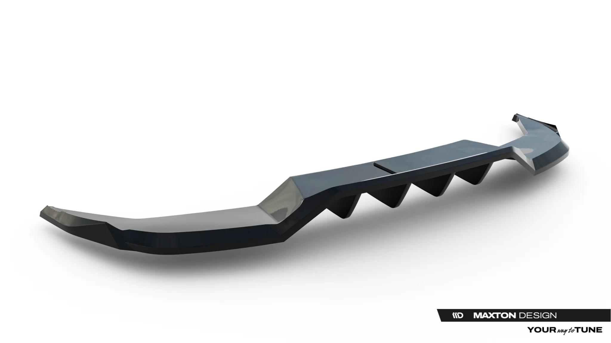 Street+ Mittlerer Diffusor RACE passend für Skoda Elroq RS Mk1 schwarz Hochglanz