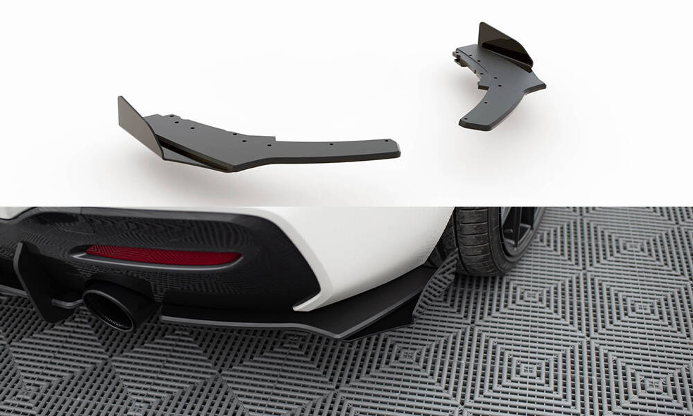 Street Pro Heck Ansatz Flaps V.2 passend für BMW 1er F20 M140i schwarz Hochglanz