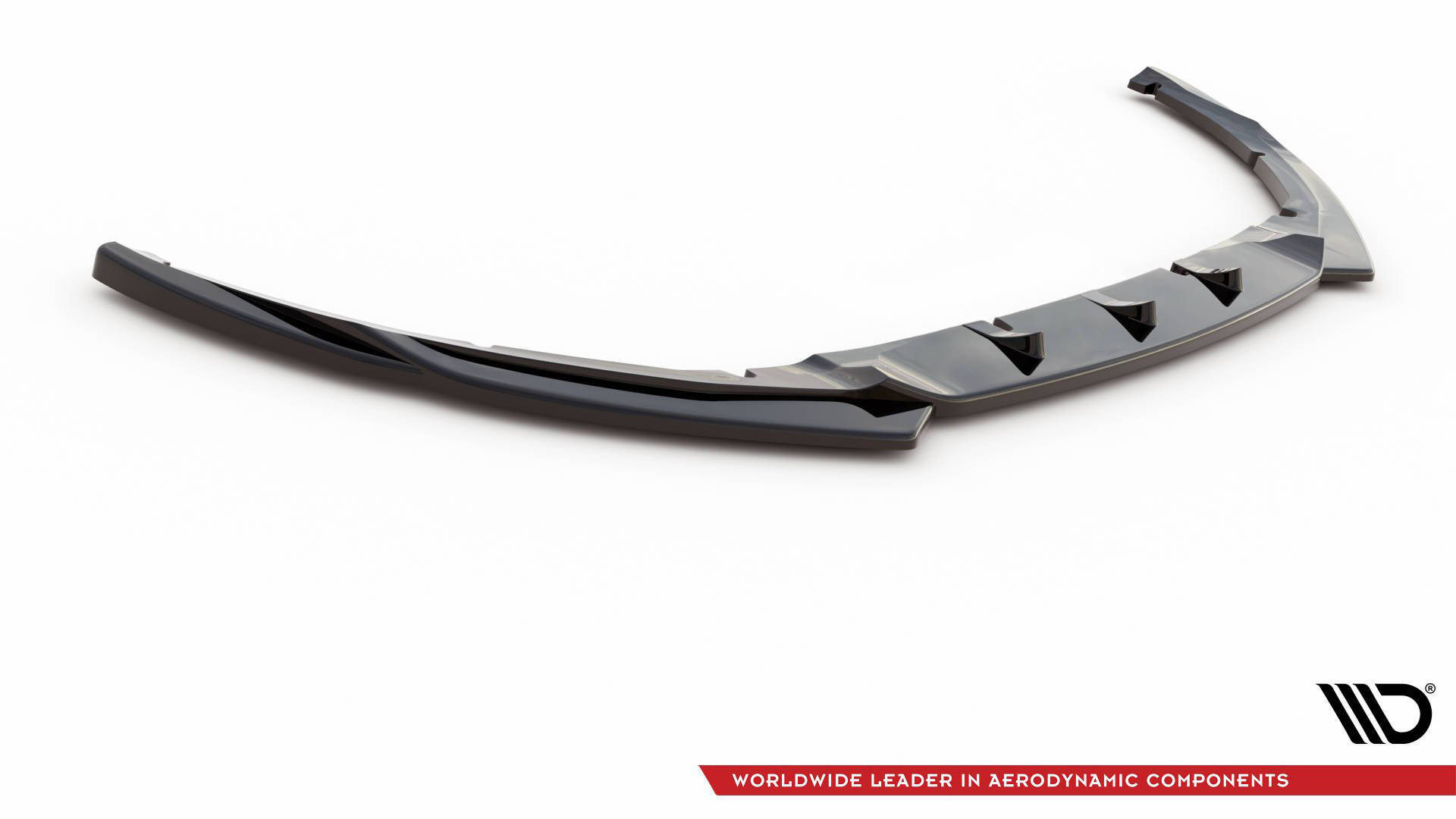 Street+ Spoilerlippe Front Ansatz V.5 passend für Ford Focus ST Mk3 FL schwarz Hochglanz
