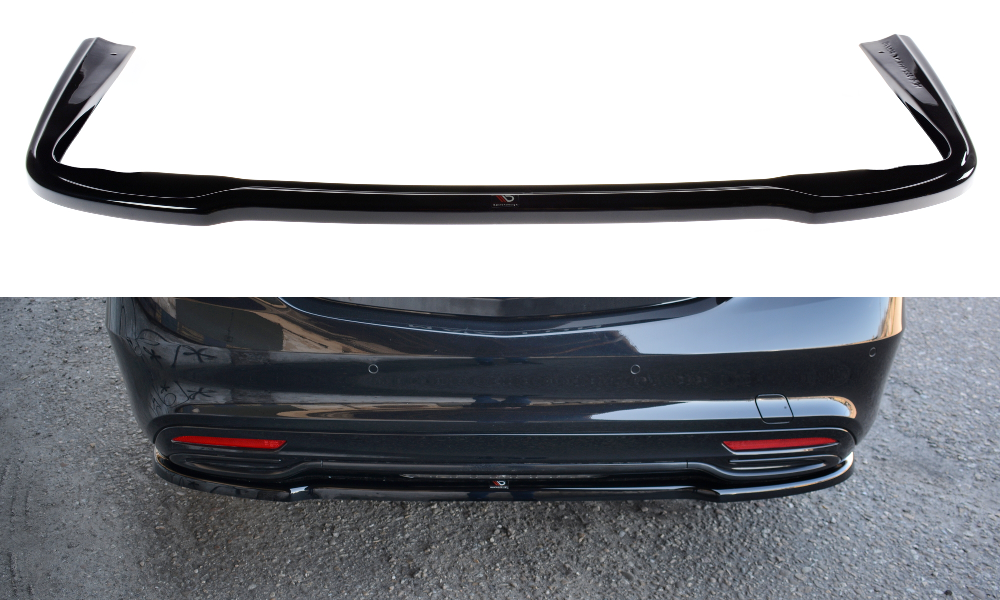 Heckansatz Mercedes S-KLASSE AMG-LINE W222 schwarz Hochglanz