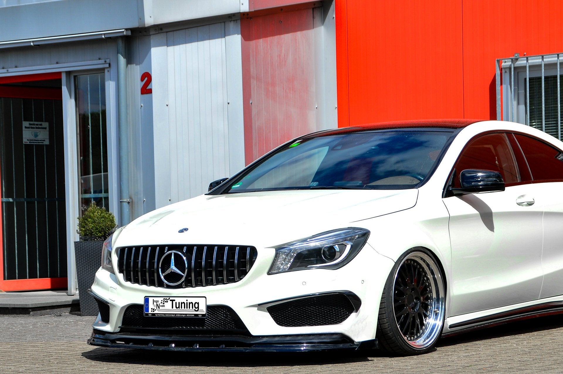 Cuplippe Spoilerlippe mit Wing ABS Mercedes CLA AMG-Line C117 Carbon Optik