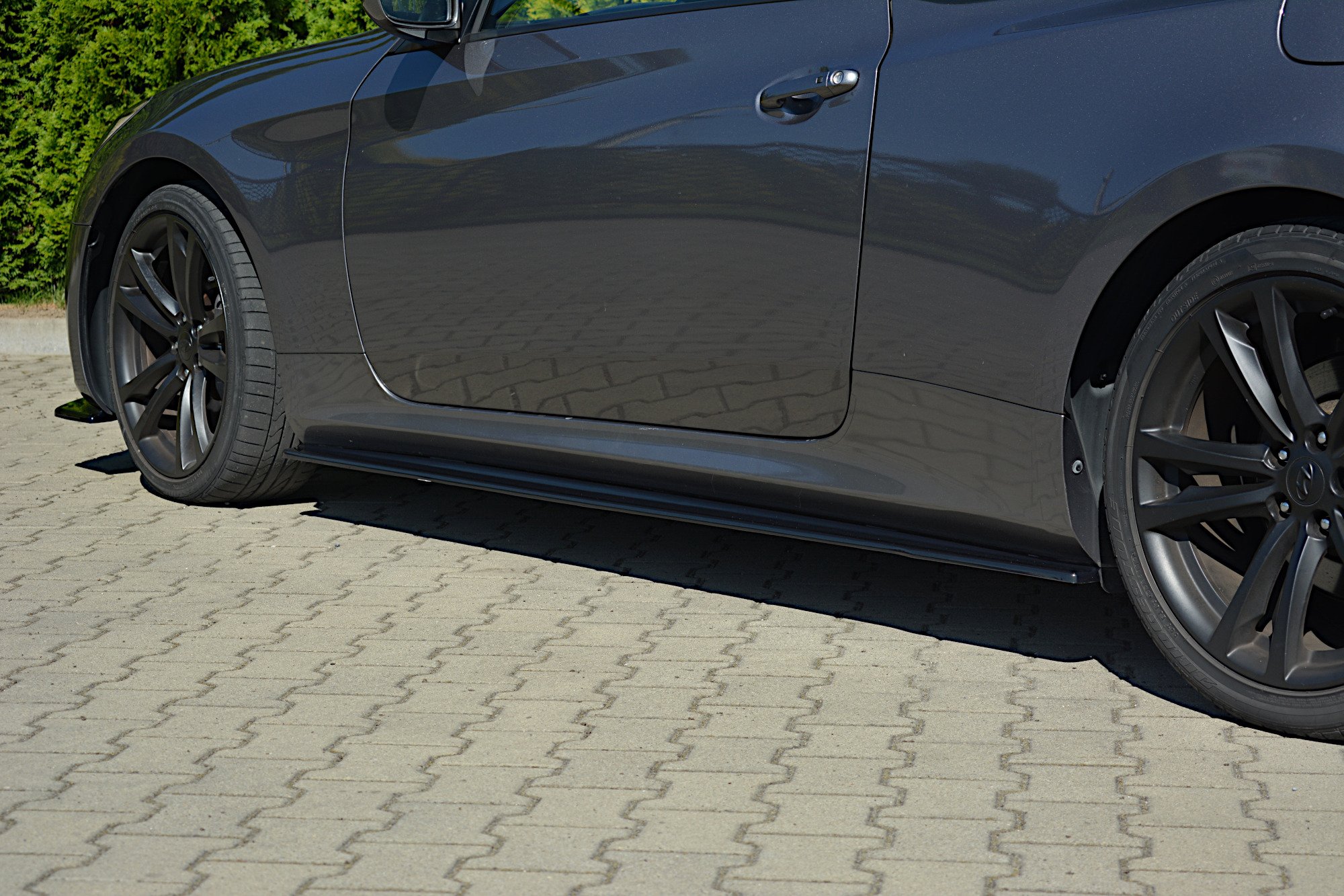 Seitenschweller Ansatz für Hyundai Genesis Coupe Mk1 schwarz Hochglanz