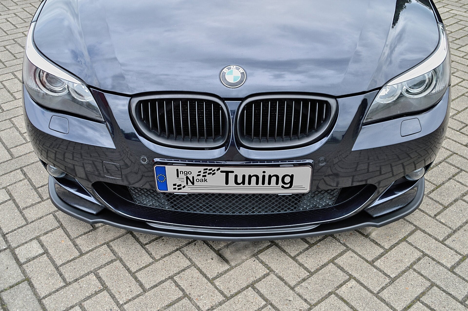 Spoilerschwert Frontspoiler Cuplippe für BMW 5er E60 E61 M-Paket mit ABE Schwarz Glanz