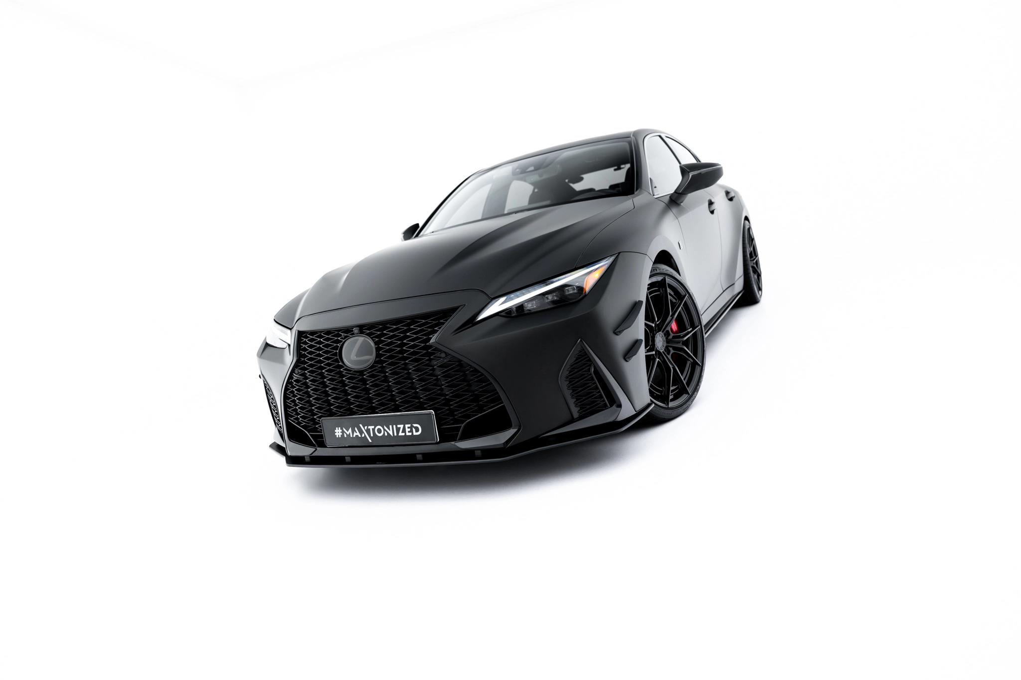 Frontlippe passend für Lexus IS 500 Mk3 Facelift 2 XE30 schwarz matt