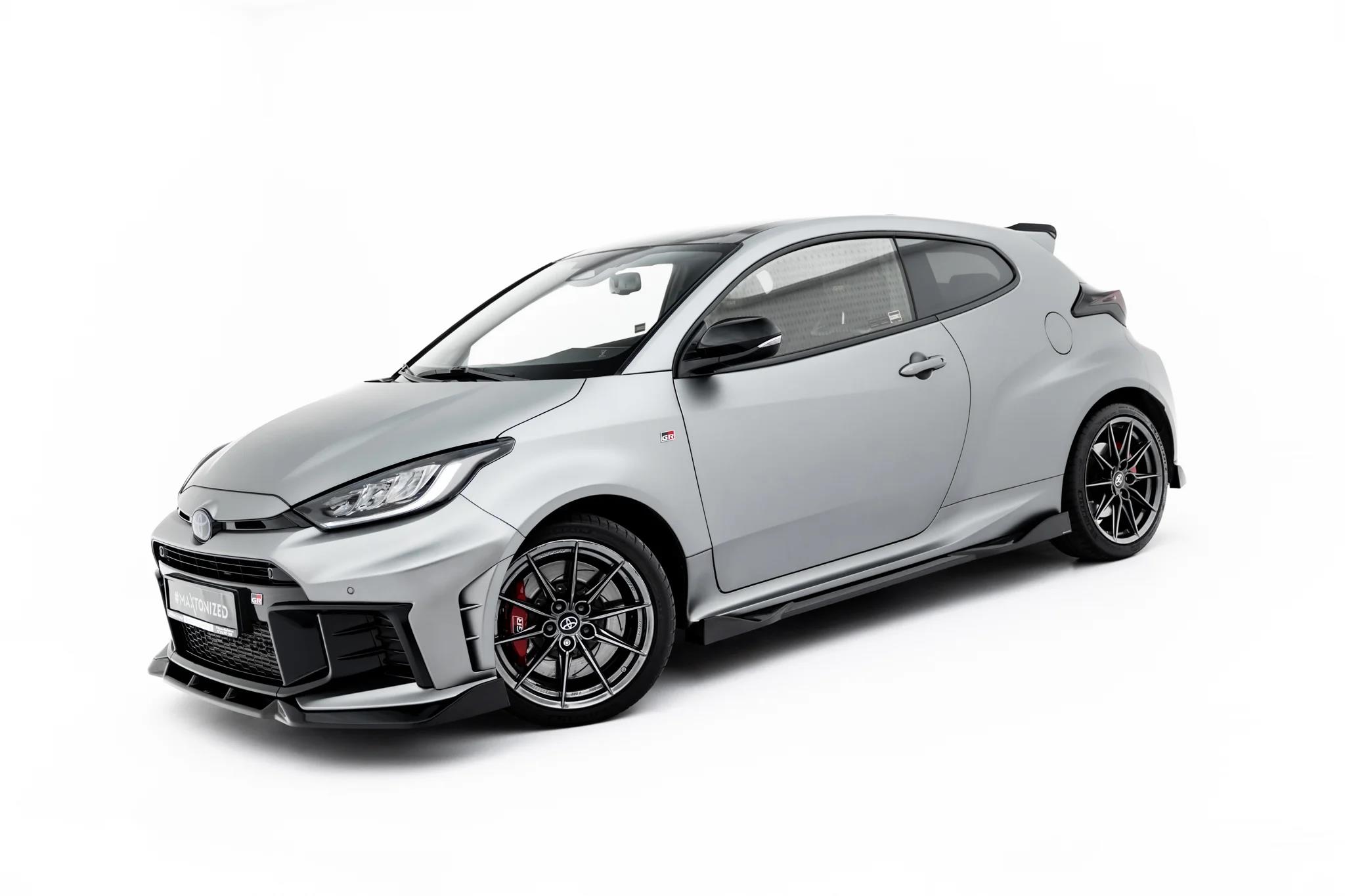 Seitenschweller Ansatz Paar V.2 passend für Toyota GR Yaris Mk4 Facelift schwarz Hochglanz